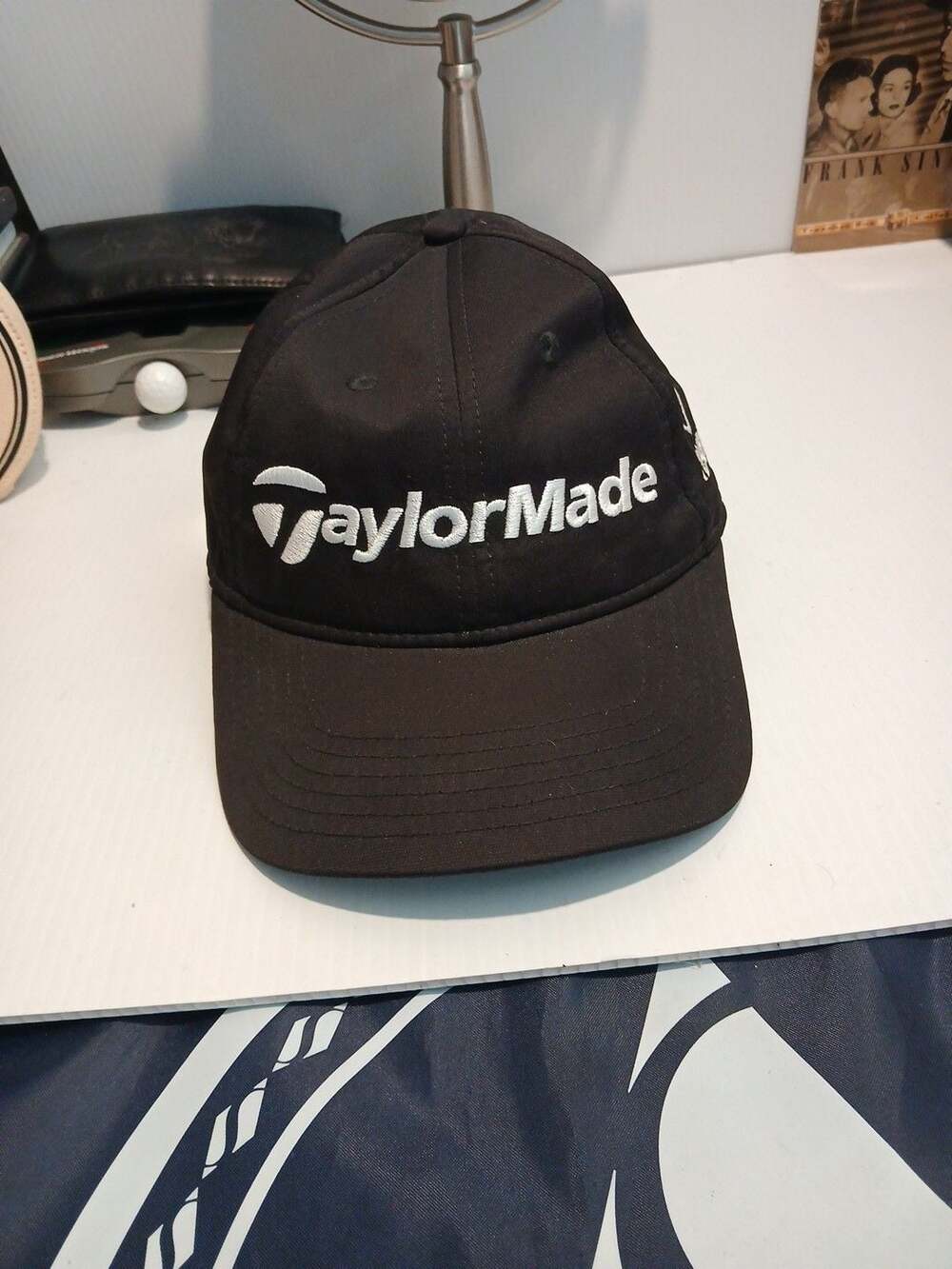 TaylorMade Golf Cap Black Tesoro Corporate Promo Adjustable Strapback